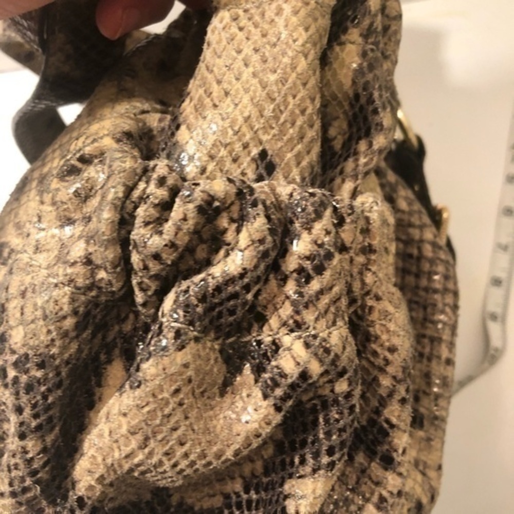 Michael kors python embossed leather messenger bag - image 7